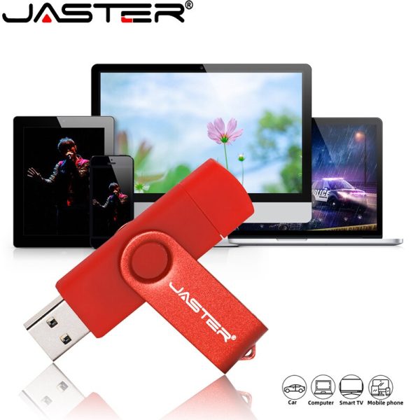 3 in 1 USB flash drive OTG High Speed Pen Drive 64GB 32GB TYPE-C Adapter Gift 16GB 8GB Micro USB stick Red External Storage 4 GB - Image 4