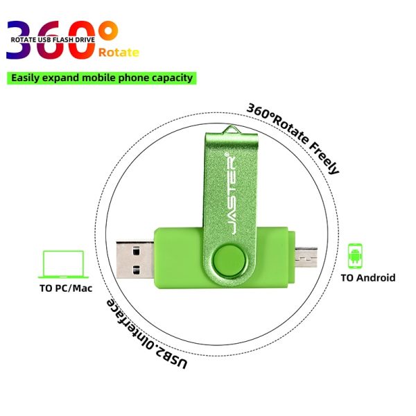 3 in 1 USB flash drive OTG High Speed Pen Drive 64GB 32GB TYPE-C Adapter Gift 16GB 8GB Micro USB stick Red External Storage 4 GB - Image 5