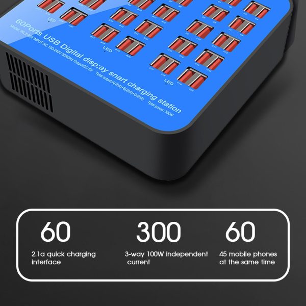 30W 40/50 Ports USB Charger For Android iPhone Adapter HUB Charging Station Dock Socket Multifunctional Tablet Phone Charger - Image 2