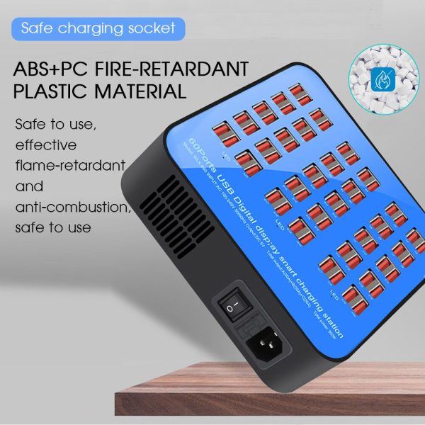 30W 40/50 Ports USB Charger For Android iPhone Adapter HUB Charging Station Dock Socket Multifunctional Tablet Phone Charger - Image 4