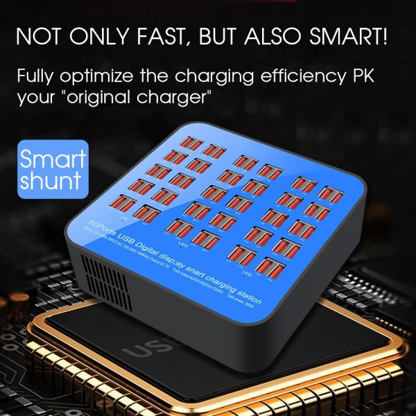 30W 40/50 Ports USB Charger For Android iPhone Adapter HUB Charging Station Dock Socket Multifunctional Tablet Phone Charger - Image 5