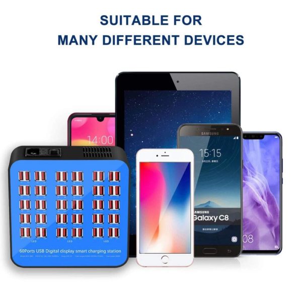 30W 40/50 Ports USB Charger For Android iPhone Adapter HUB Charging Station Dock Socket Multifunctional Tablet Phone Charger - Image 6