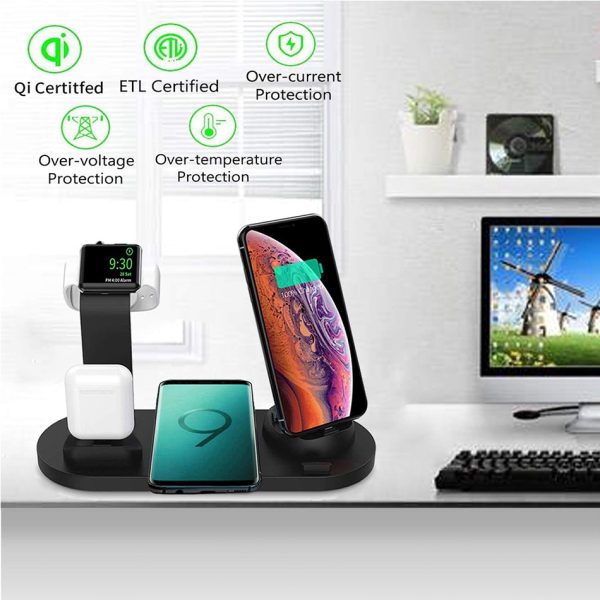 30W 7 in 1 Wireless Charger Stand Pad For iPhone 14 13 12 X Apple Watch Qi Fast Charging Dock Station for Airpods Pro iWatch 7 6 - Image 5