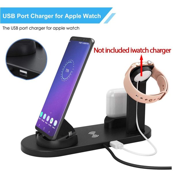 30W 7 in 1 Wireless Charger Stand Pad For iPhone 14 13 12 X Apple Watch Qi Fast Charging Dock Station for Airpods Pro iWatch 7 6 - Image 6