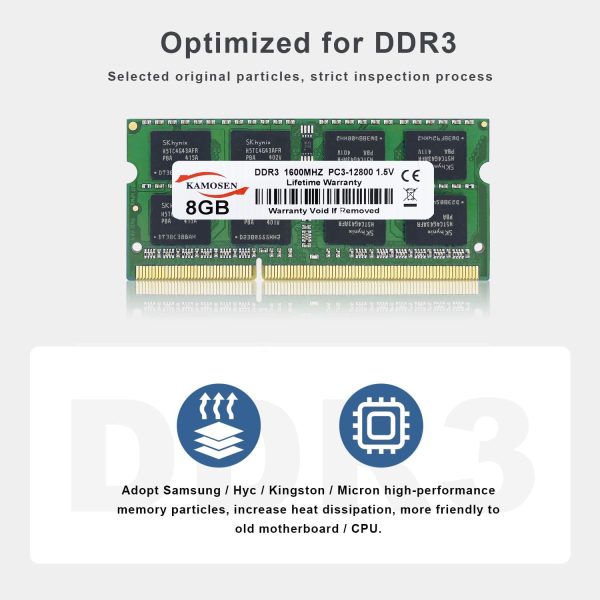 DDR2 DDR3 DDR3L DDR4 1GB 2GB 4GB 8GB 16GB 32GB Laptop RAM 667 800 1333 1600 2400 2666 3200 204pin So DIMM Laptop Memory - Image 3
