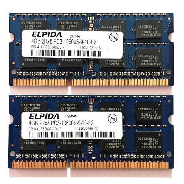 Elpida DDR3 4GB 1333MHz RAM 2Rx8 PC3-10600S SODIMM 204pin Laptop Memory - Image 2