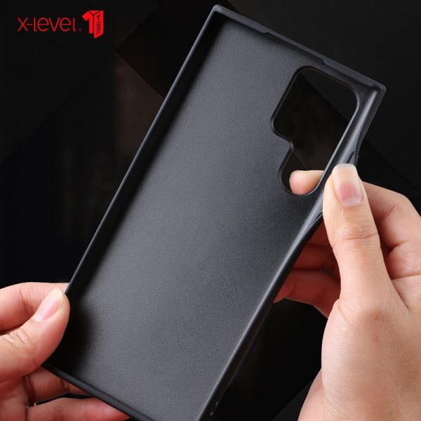 For Samsung S22 Ultra чехол funda X-Level Retro Leather Soft Silicone TPU Edge Back Cover for Samsung Galaxy S22 Plus Case - Image 5