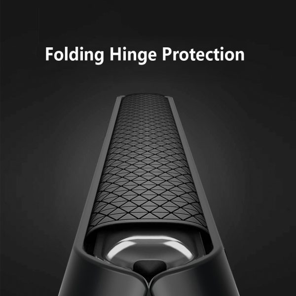 Hinge with S Pen socket Case for Samsung Galaxy Z Fold 3 5G Full Protection With Pen Holder Case Z Fold4 5G Leather Phone Cover - Image 4