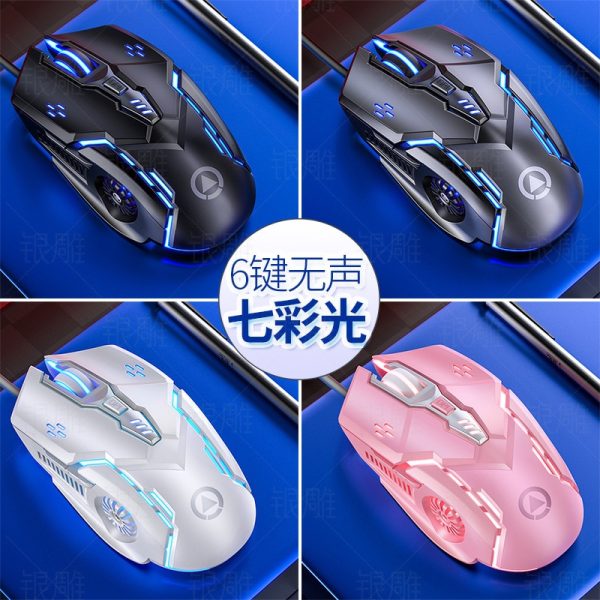 Laser Mouse for PC Gamer Gaming Mouse Ergonomic Mice with LED Backlit USB Mice for Computer Gamer Girl Mouse for Laptop - Image 2