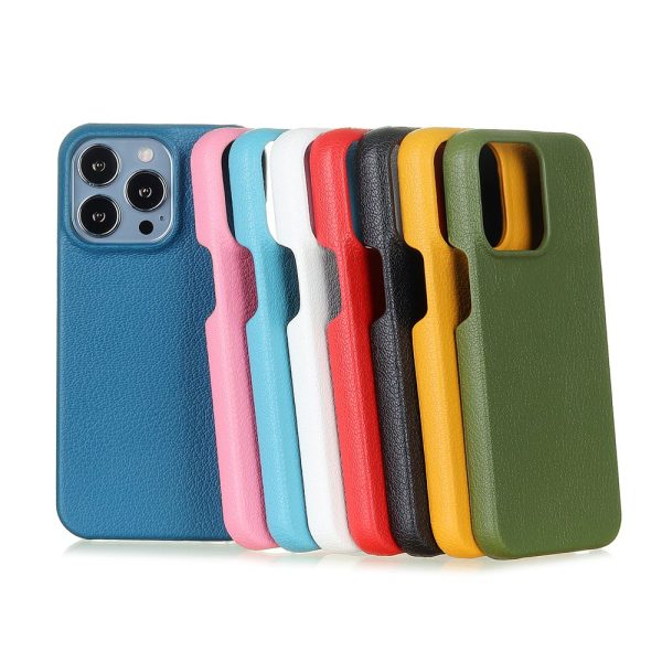 Litchi Grain Leather Case For iPhone 14 13 11 12 Pro Max 13 Mini XR X XS Max 14 Plus Back Cover - Image 2