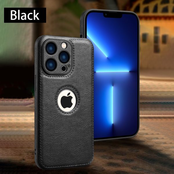Luxury Leather Case for Apple iPhone 14 13 12 11 Pro MAX XS XR 7 8 6S Plus Original Logo Hole Official Silicone Full Back Cover - Image 5