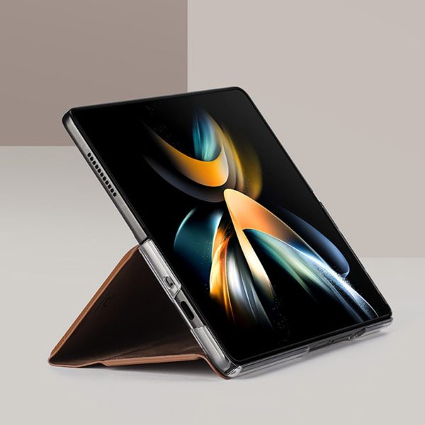 Magnetic Leather Case for Samsung Galaxy Z Fold 3 4 5G Folding Smartphone Case with Card Slots Full Body Leather Case Magnetic - Image 4