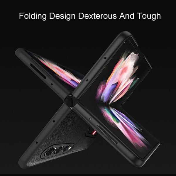 Non-Slip Matte Leather Skin Cover Case for Samsung Galaxy Z Fold 3 Fold3 5G Fold2 Fold 2 Shockproof Phone Coque - Image 6