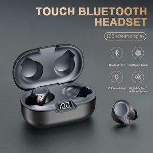 TWS Y16 Bluetooth 5.1 Earphones Wireless Charger Earbuds Waterproof Sports Headsets Noise Reduction Headphones With Led Display