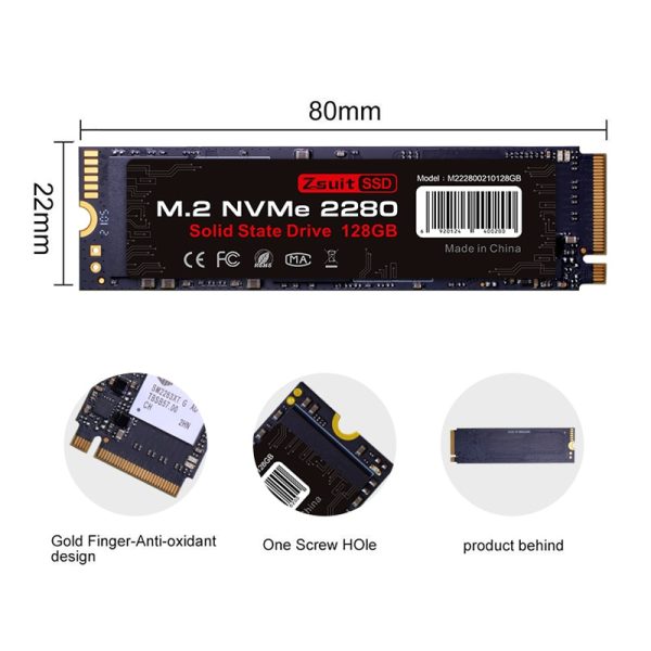 Z-suit Solid State Drive 2280 NVME PCIe3.0 128GB 256GB m.2 SSD 512gb 1tb Internal Hard Drive HDD - Image 6