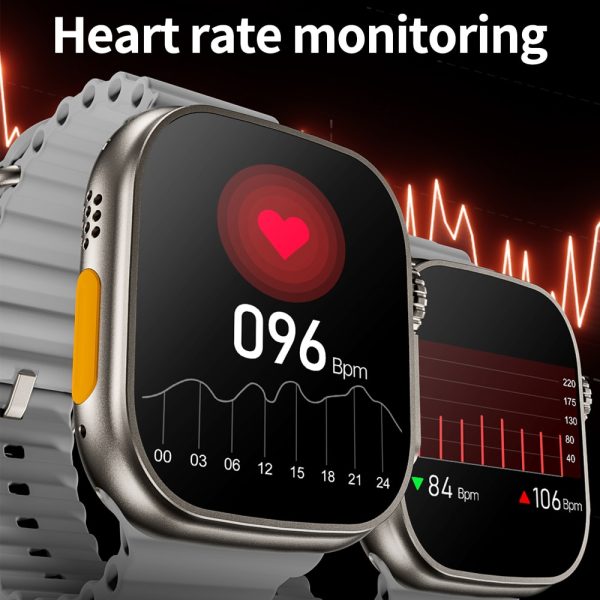2022 ZD8 Ultra 49mm Smart Watch Series 8 1:1 Case 2.0" HD Screen Sport Tracket Smartwatch Men Bluetooth Call ECG IP68 Waterproof - Image 5
