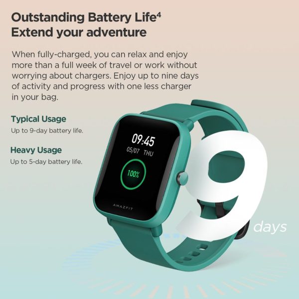 Amazfit Bip U Pro GPS Smartwatch Color Screen Smart Watch 5 ATM Waterproof 60 Sports Mode For Android Phone - Image 3