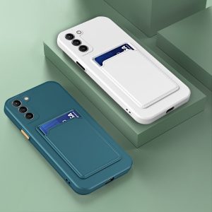 Card Slot Soft Phone Case For Samsung Galaxy S22 S21 S20 Plus Ultra Fe M51 M31S M12 M31 M21 A91 Note 20 10 Pro Ultra 5G 4G Cases