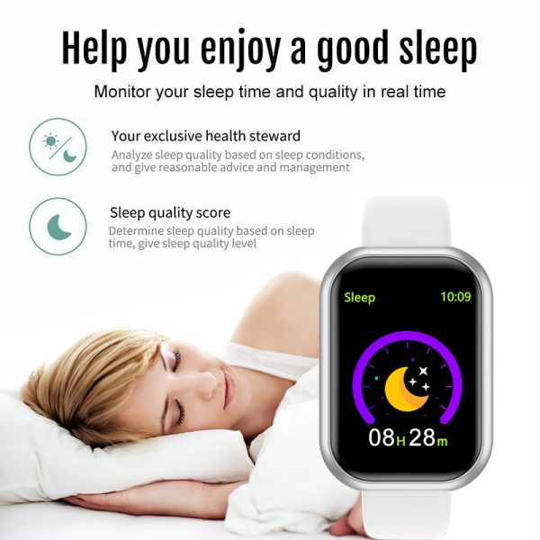 D20 Pro Bluetooth Smart Watch Men Women Y68 Smart Watch Heart Rate Blood Pressure Blood Oxygen Monitoring Multifunctional Remind - Image 4
