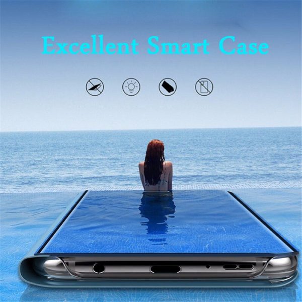 Smart Mirror Flip Case For Samsung Galaxy Note 9 8 10 20 S21 S20 FE S8 S9 S10 Plus S10e S7 Edge M21 M12 M31 Ultra Cover Coque - Image 3