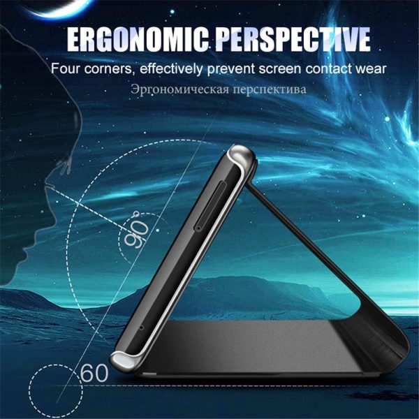 Smart Mirror Flip Case For Samsung Galaxy Note 9 8 10 20 S21 S20 FE S8 S9 S10 Plus S10e S7 Edge M21 M12 M31 Ultra Cover Coque - Image 5
