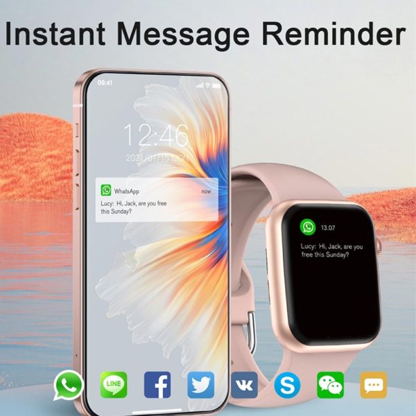 Smart Watch i8 Pro Max Answer Call Sport Fitness Tracker Custom Dial Smartwatch Men Women Gift For Apple Phone PK IWO 27 X8 T500 - Image 3