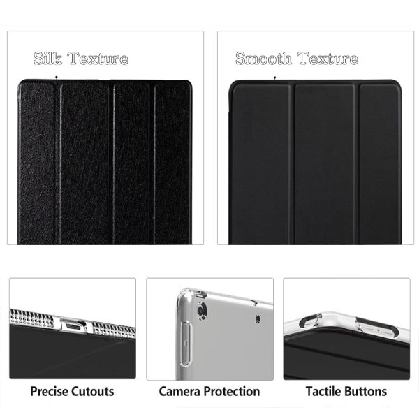 Tablet Case For Apple iPad 2 3 4 5 6 7 8 9 10 9.7 10.2 10.9 5th 6th 7th 8th 9th 10th Generation Trifold Leather Flip Smart Cover - Image 2